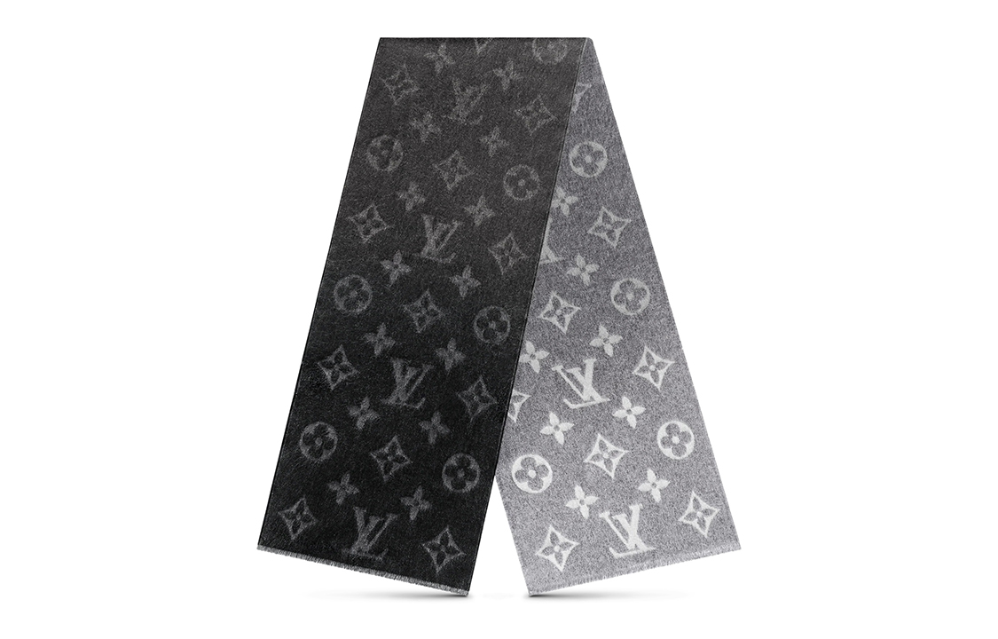 

Монограммный кашемировый вязаный шарф мужской LOUIS VUITTON
