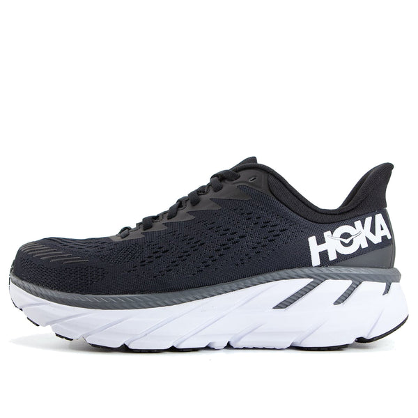 

Кроссовки clifton 7 low 'black white' Hoka One One, черный
