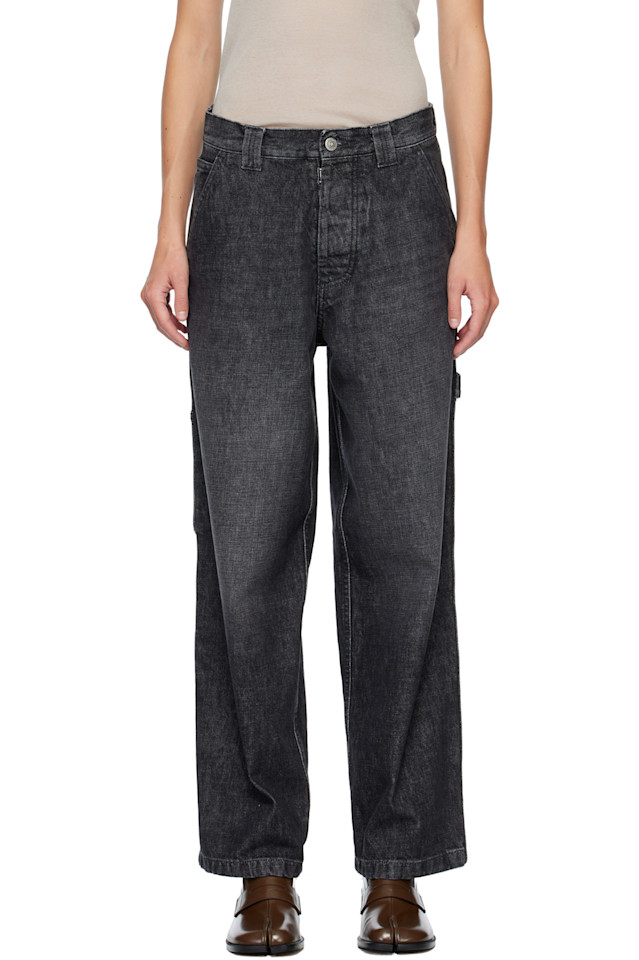 

Maison Margiela Черные джинсы с пятью карманами