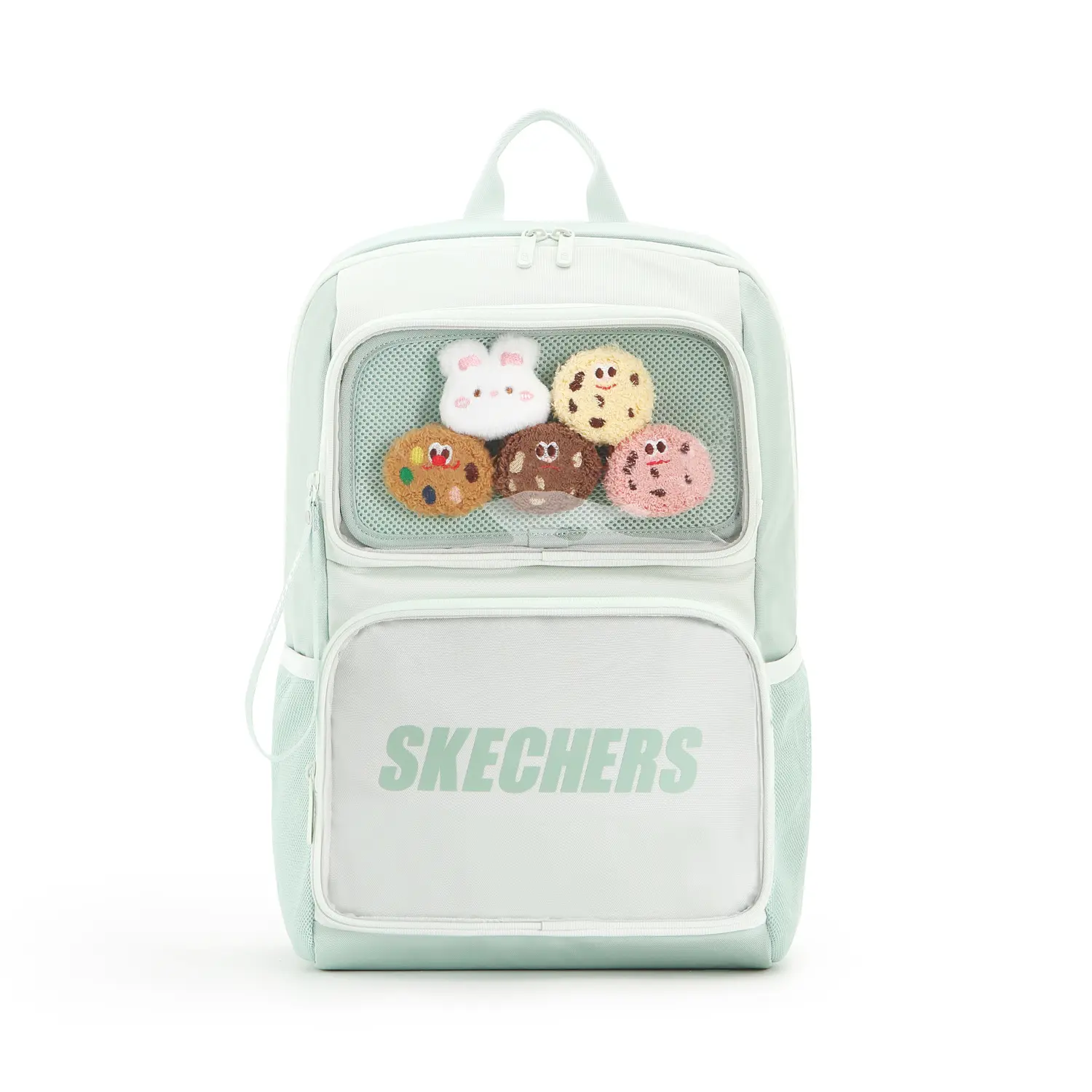 

Skechers Лёгкий рюкзак унисекс сапфирово-зелёный и прозрачно-зелёный, Royal Blue Green & Bright Green & Bear Cake Doll