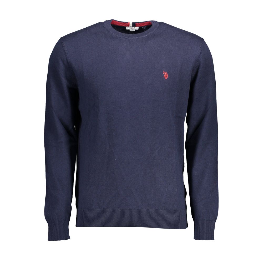 

Синий хлопковый мужской свитер U.S. Polo Assn.