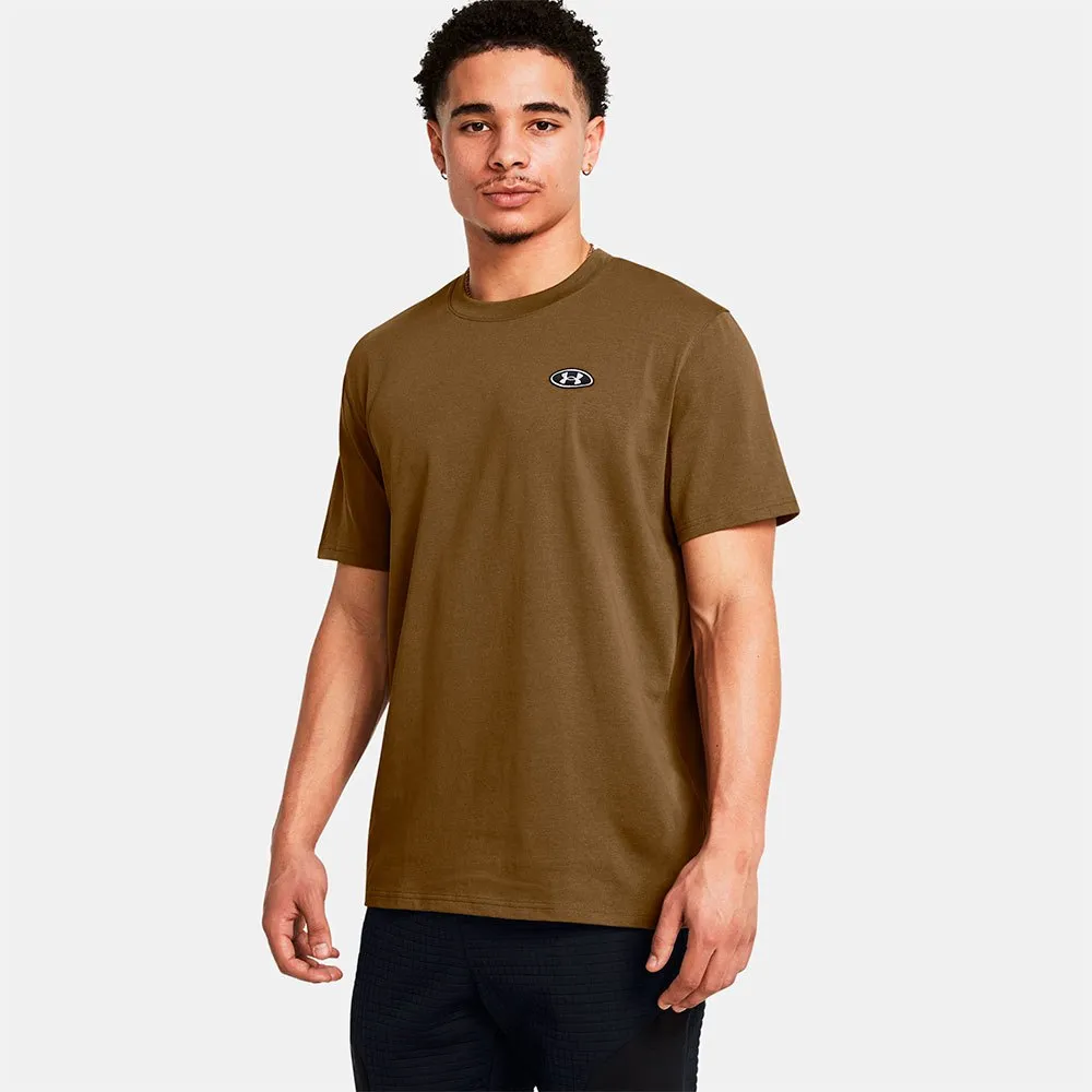 

Футболка Under Armour Heavyweight Left Chest Patch, коричневый