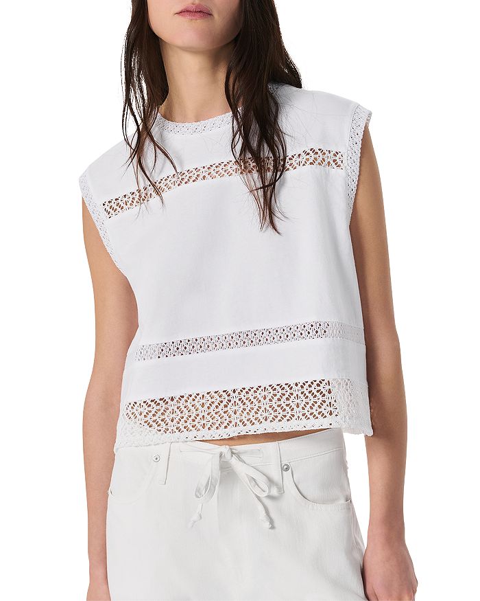 

Рози Кат Аут Майл Танк rag & bone, белый