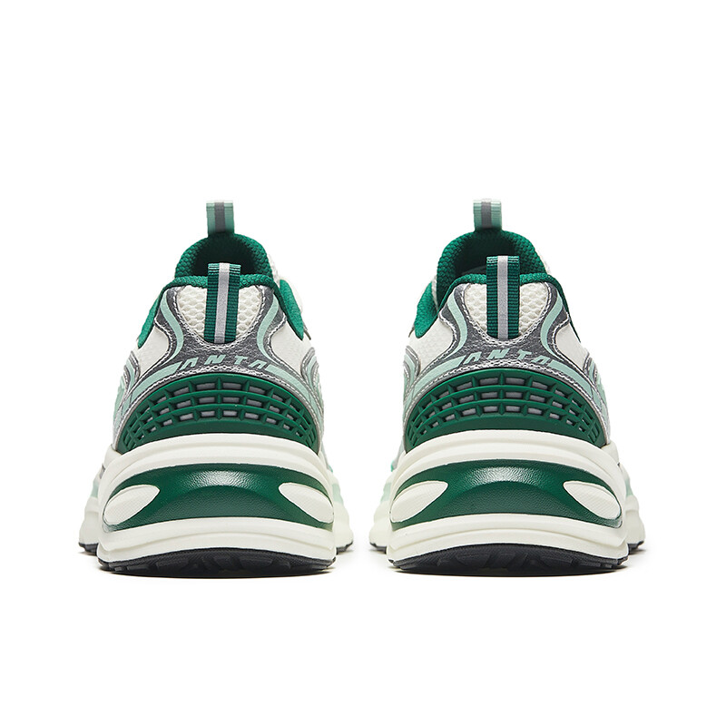 Кроссовки ANTA Life Collection Lifestyle Shoes Men Low-top Ivory White/Silver/Dark Green, слоновая кость/зеленый — фото 4
