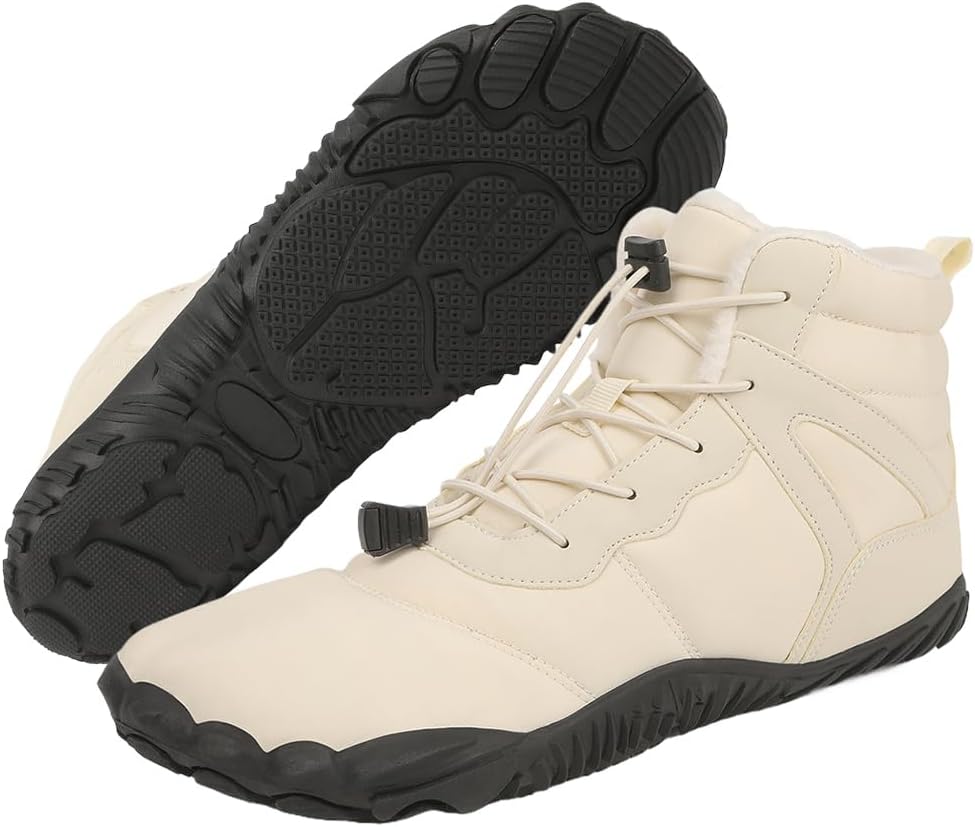 

Зимние женские ботинки FANGARDEN для женщин, зимняя обувь для мужчин, походные ботинки с удобным теплым мехом, ботильоны на молнии, водонепроницаемые короткие ботинки, бежевый