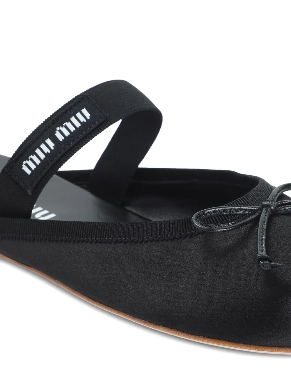 Мюли на плоской подошве MIU MIU, черный — фото 4