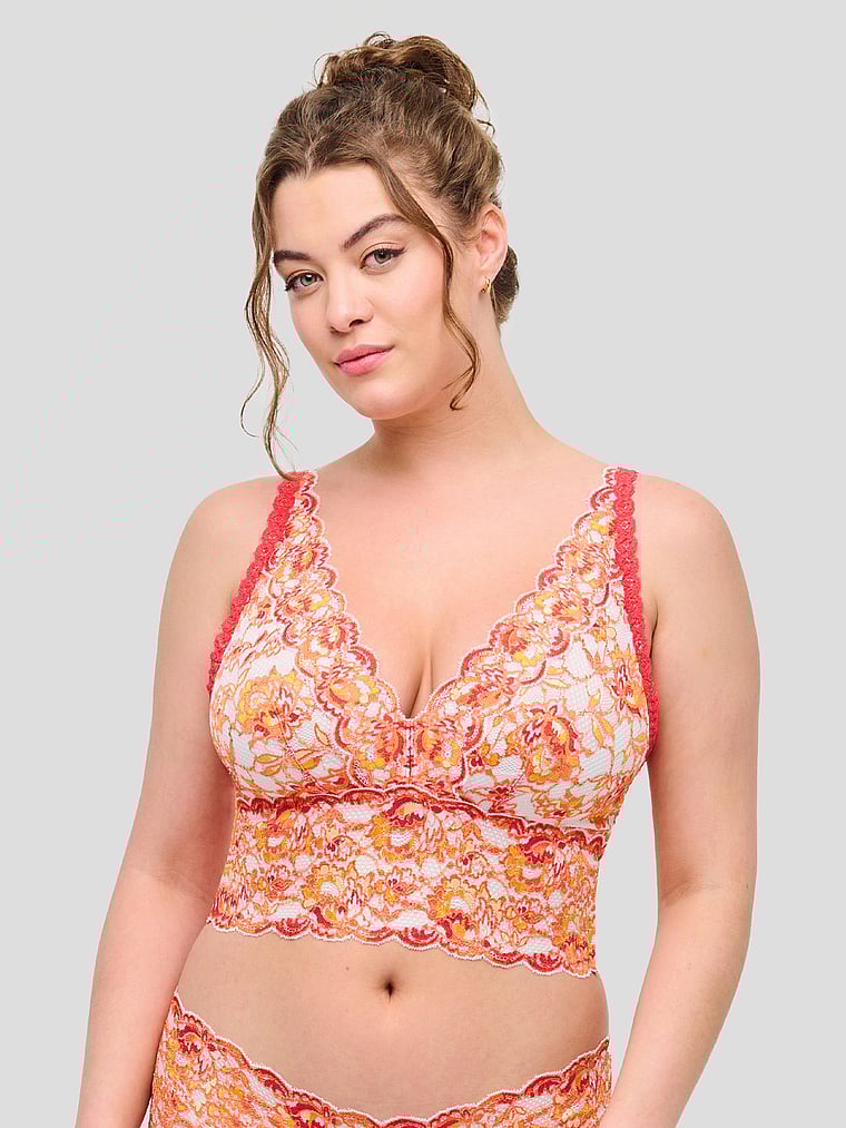 

Никогда не говори никогда бюстгальтер-бралетт Curvy с глубоким вырезом Cosabella, мультиколор