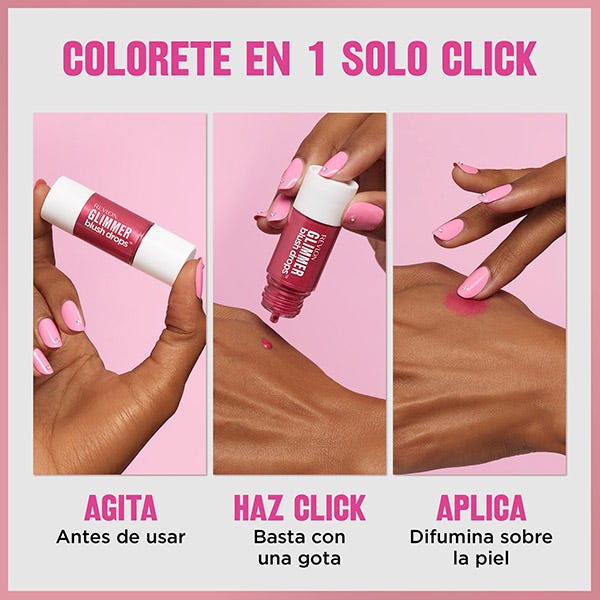 Жидкие румяна REVLON Glimmer Blush Drops, Field of Roses — фото 3