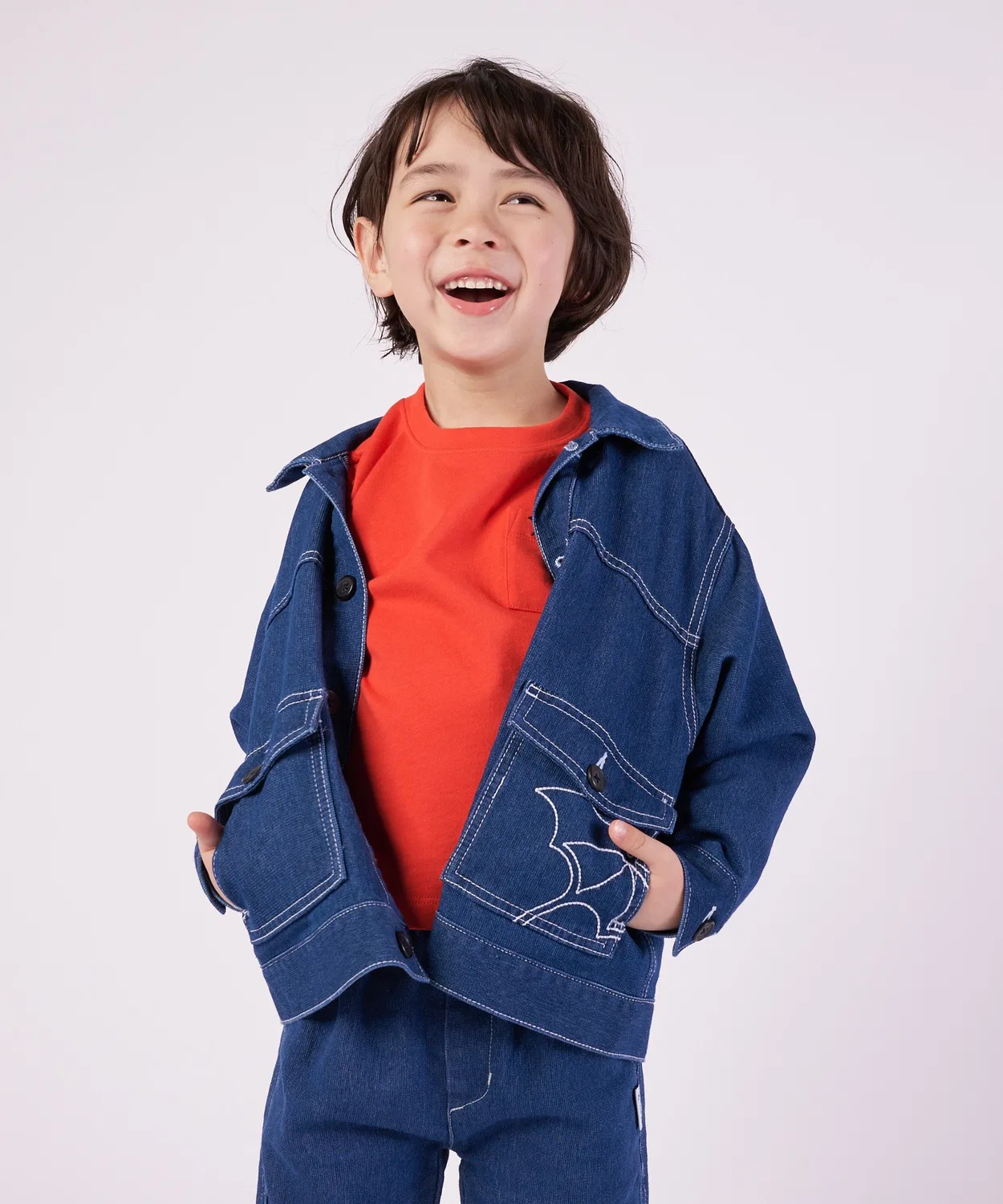 Шерстяная рубашка-оверсайз LOFTAIR DENIM&DUCK, индиго