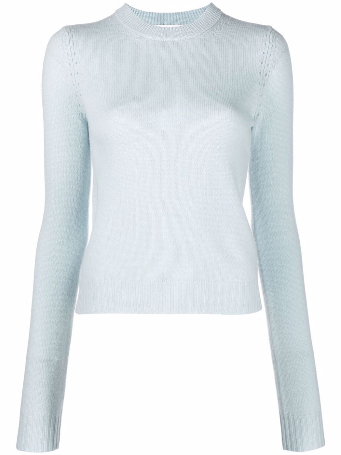 

Sportmax джемпер с отделкой в рубчик, синий