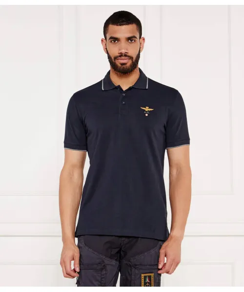 

Футболка поло Regular fit Aeronautica Militare, синий