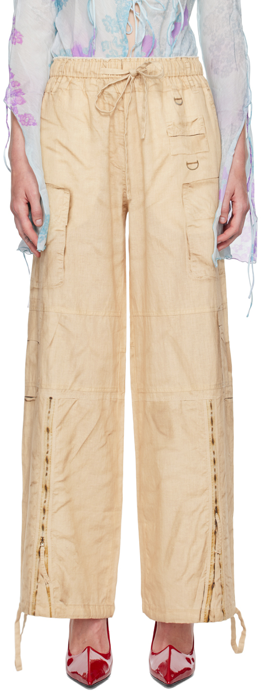 

Бежевые брюки с эффектом trompe l'œil Acne Studios