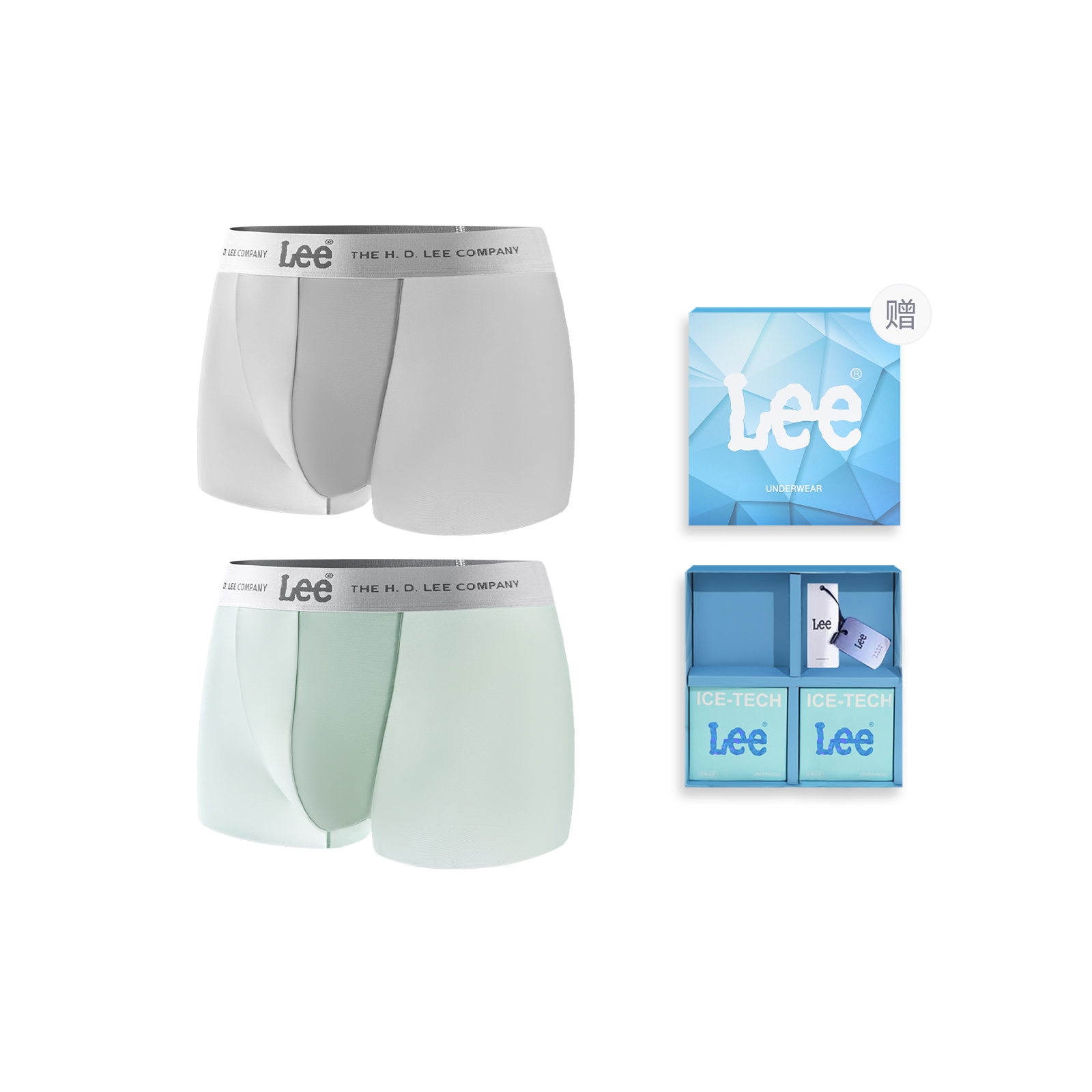 

Lee SS25 INDIGO летнее нижнее белье подарочный набор мужское 2 шт