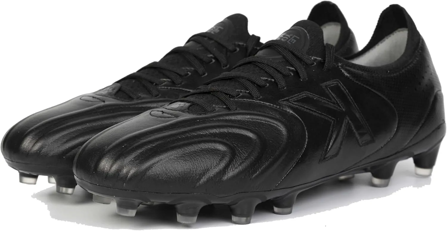 Футбольные бутсы KELME из кожи кенгуру - FG Pro K-Leather - для игры на улице и в зале, мужские, взрослые размеры, черный — фото 4
