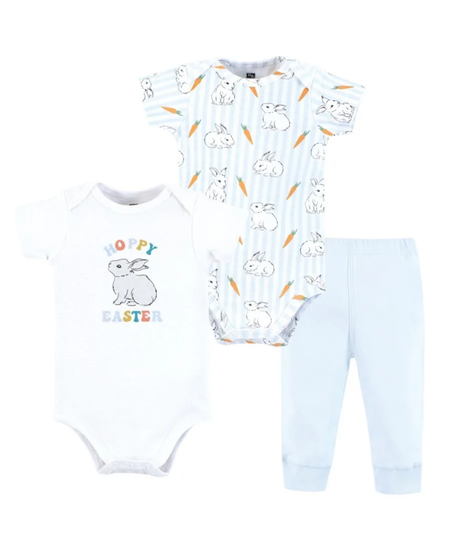 Комплект из двух боди и подходящих по цвету брюк Hudson Baby, Hoppy Easter