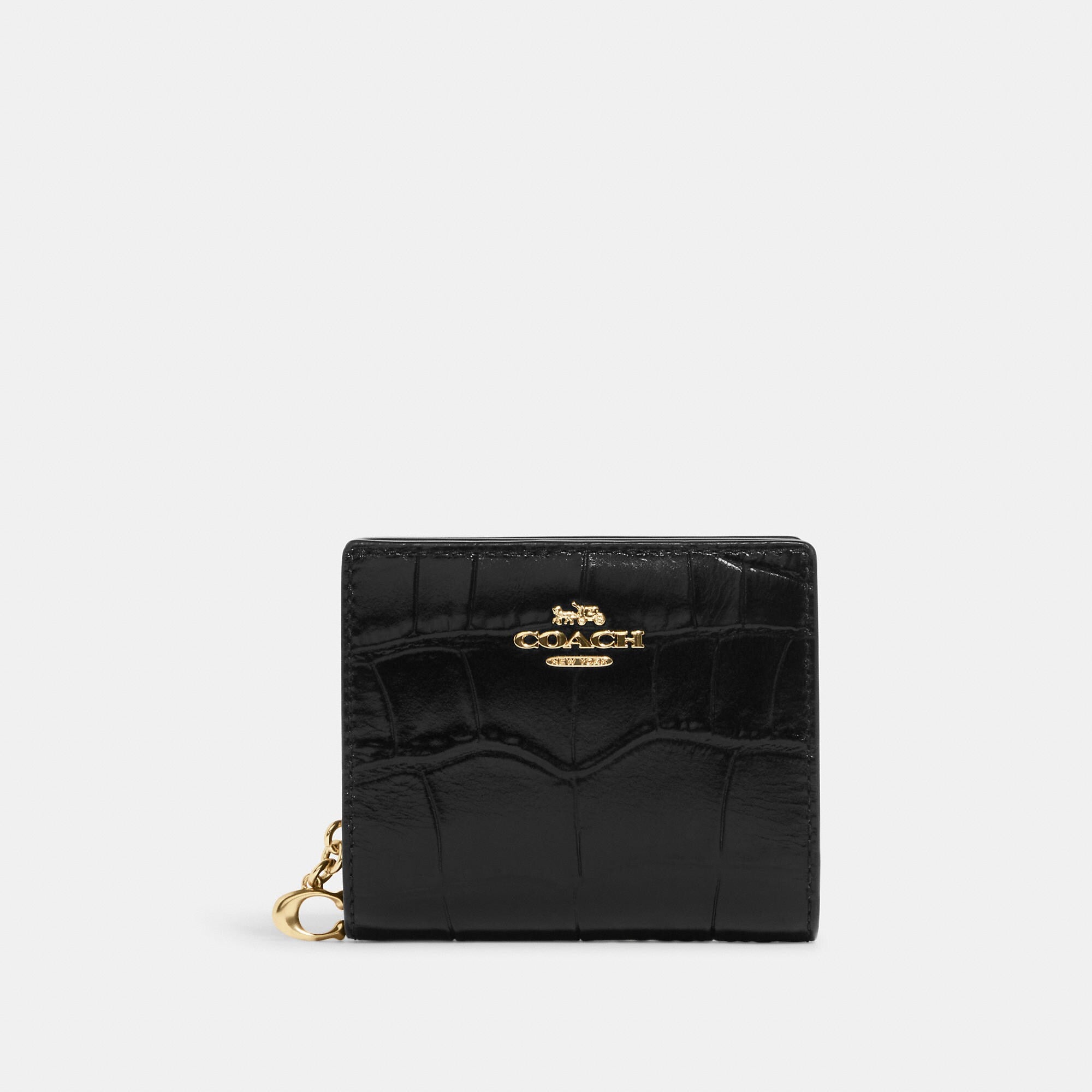 

Кошелек COACH Snap Coach Outlet, золотой/черный