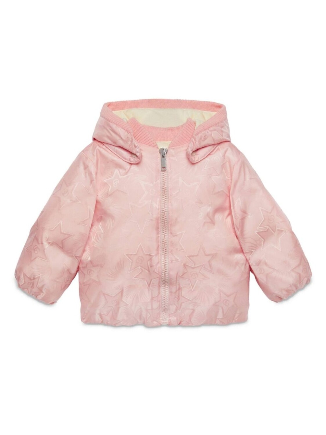 

Пуховик Multistar с капюшоном Gucci Kids, розовый