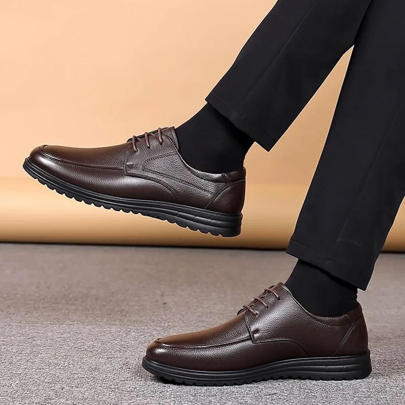 Лоферы Leather Shoes Loafers Comfortable Breathable, Black DHFIRUFSHLO — фото 3