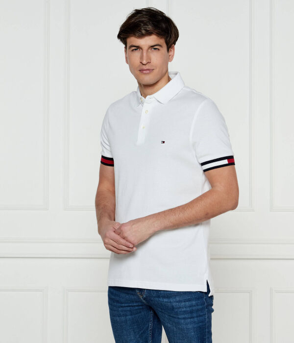 

Рубашка поло Slim fit Tommy Hilfiger, белый