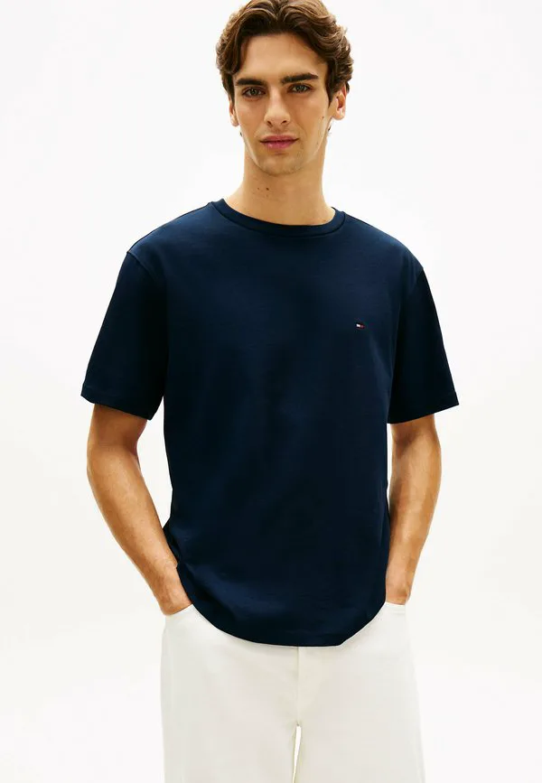 Футболка с вышивкой флага и свободным принтом Tommy Hilfiger, Carbon Navy — фото 3
