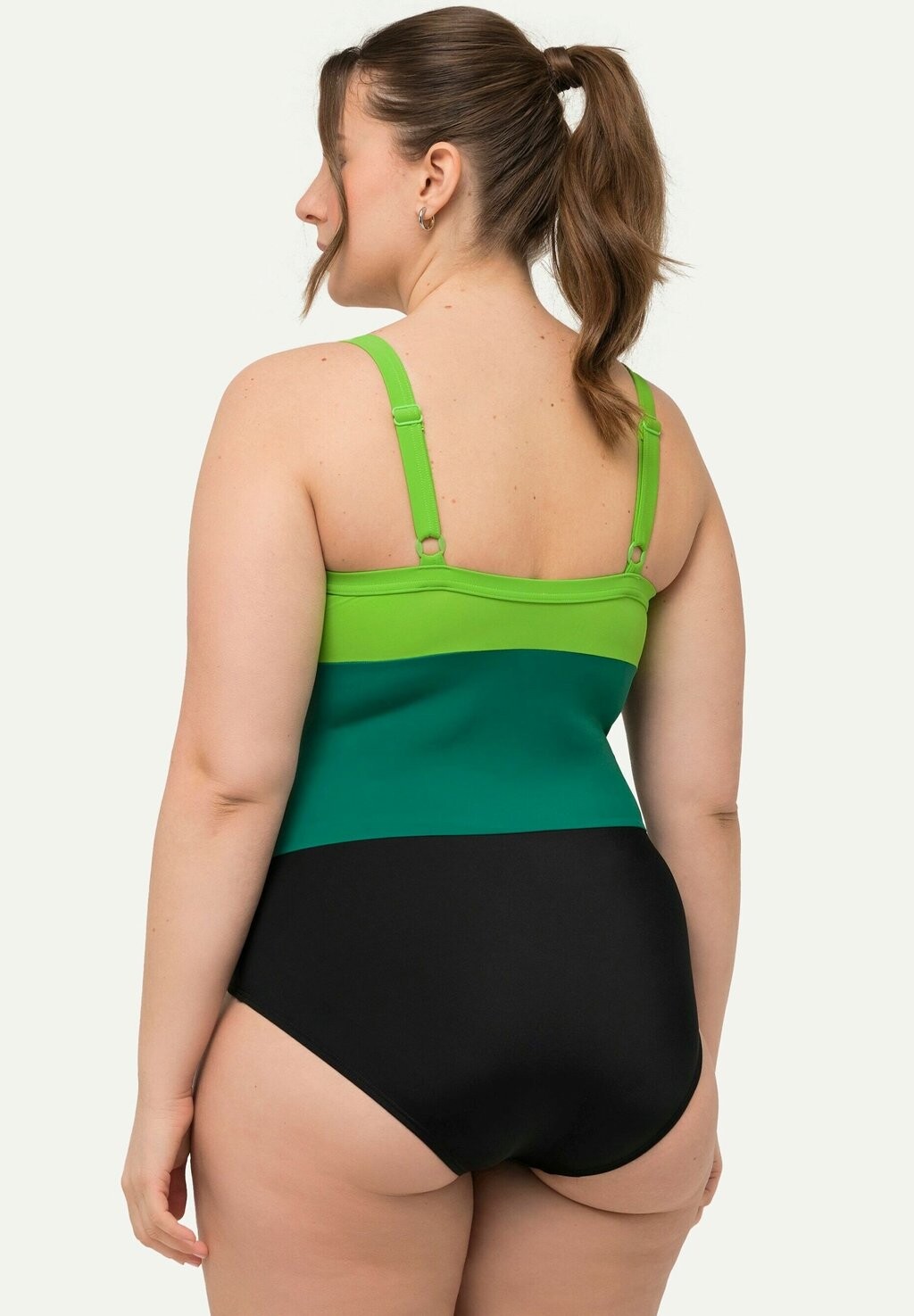 

Купальник COLORBLOCK PLUNGING NECKLINE Ulla Popken, черный