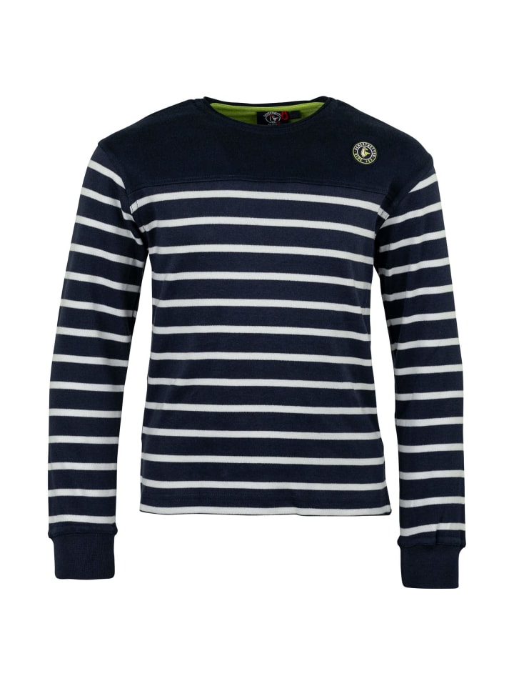 

Лонгслив SCHIETWETTER Auri, Pullover, цвет navy-weiß/lime