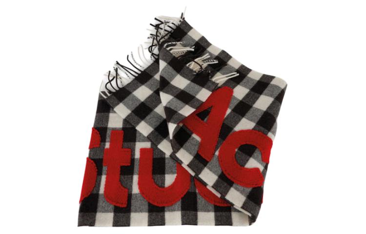 

Клетчатый шарф с детализированным логотипом Acne Studios