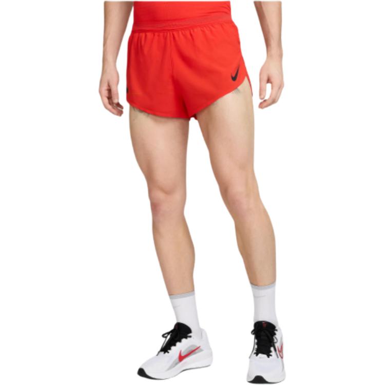Мужские беговые шорты AeroSwift Dri FIT Adv 2' с подкладкой Nike, красный — фото 3