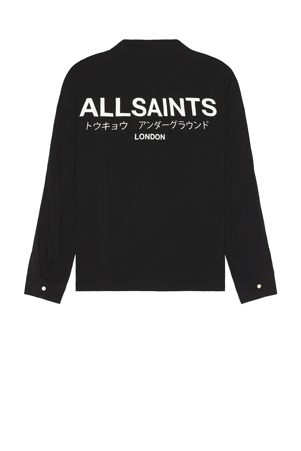 

Рубашка с длинным рукавом underground Allsaints, черный