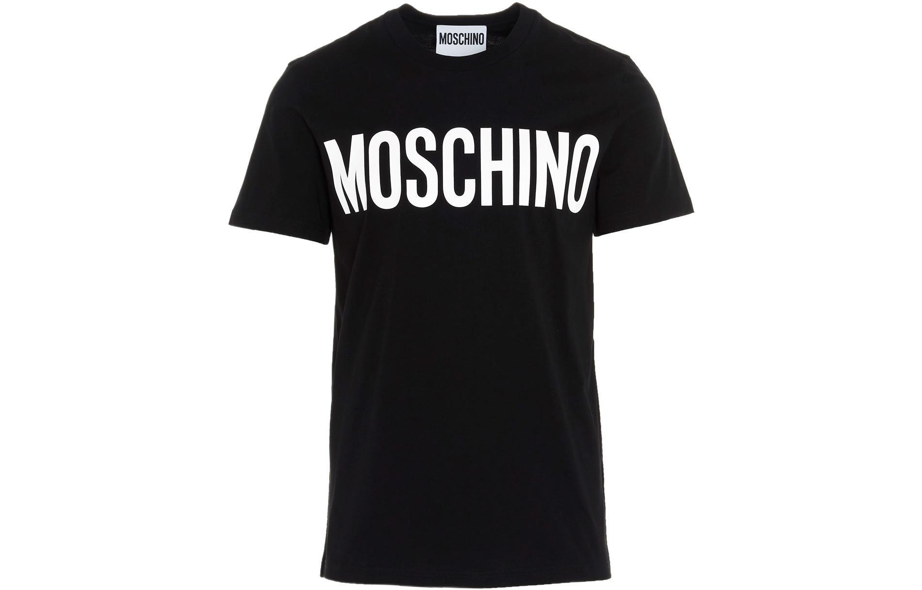 

Футболка с логотипом MOSCHINO, черная
