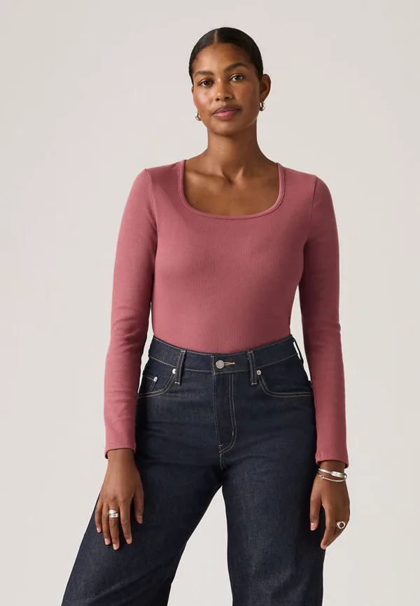 Незаменимая блузка с длинными рукавами Levi'S, Garment Dye Fa191913 Crushed Berry Rib