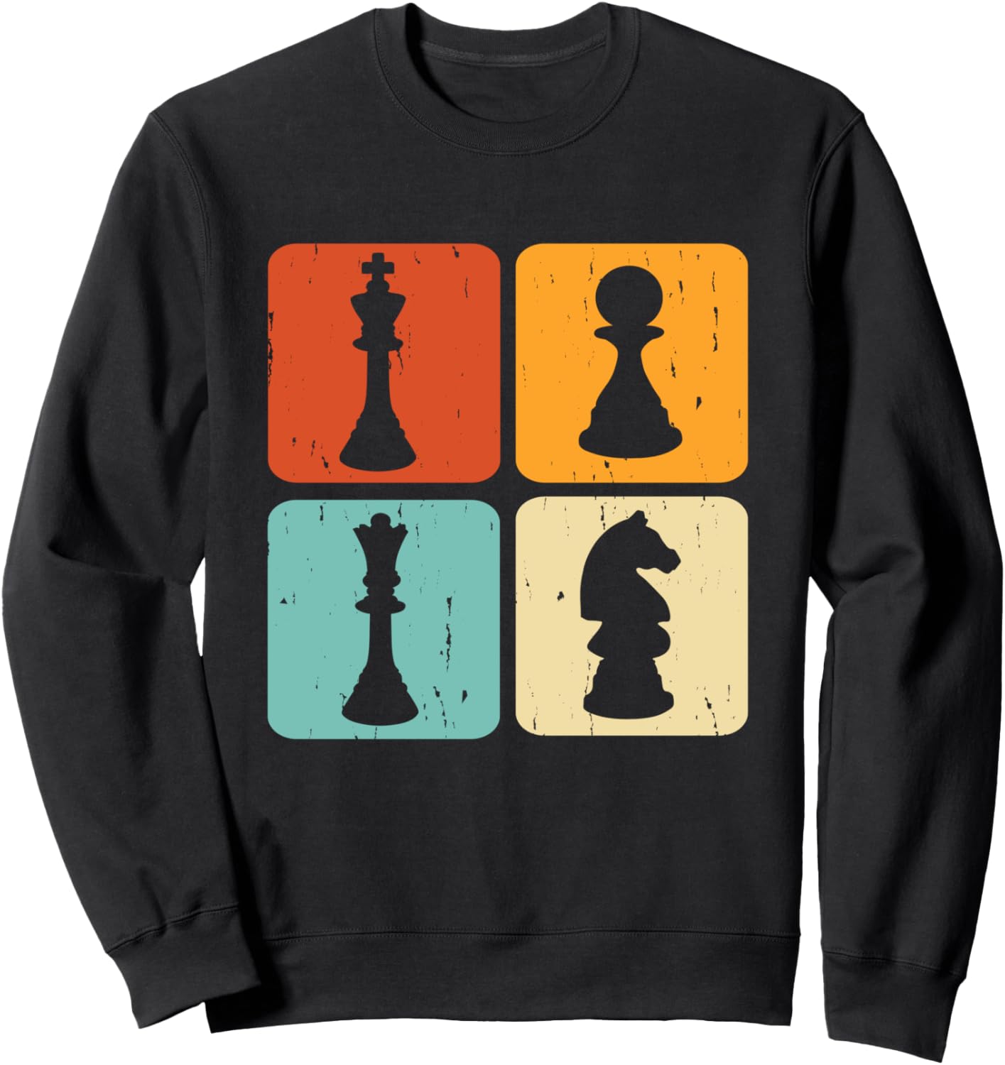 

Толстовка с винтажным рисунком шахматной фигуры, черная, размер S Chess Champions And Chess Tournament Tees, Черный, Толстовка с винтажным рисунком шахматной фигуры, черная, размер S Chess Champions And Chess Tournament Tees