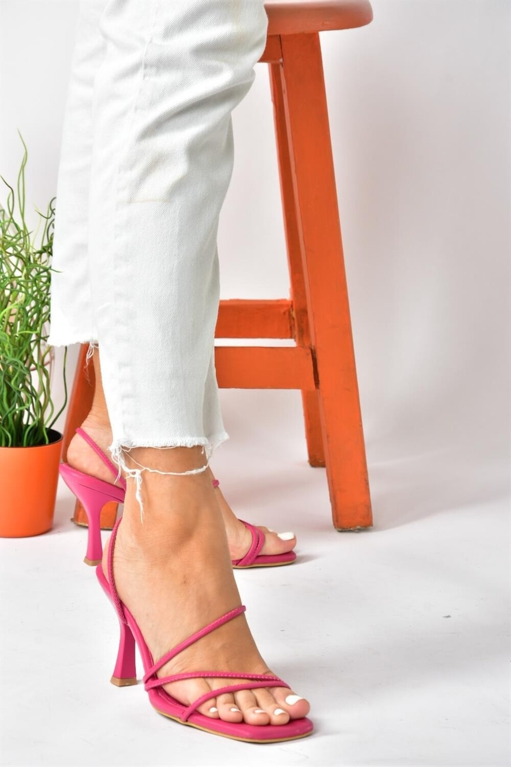 

Женские туфли фуксия на толстом каблуке Fox Shoes, розовый
