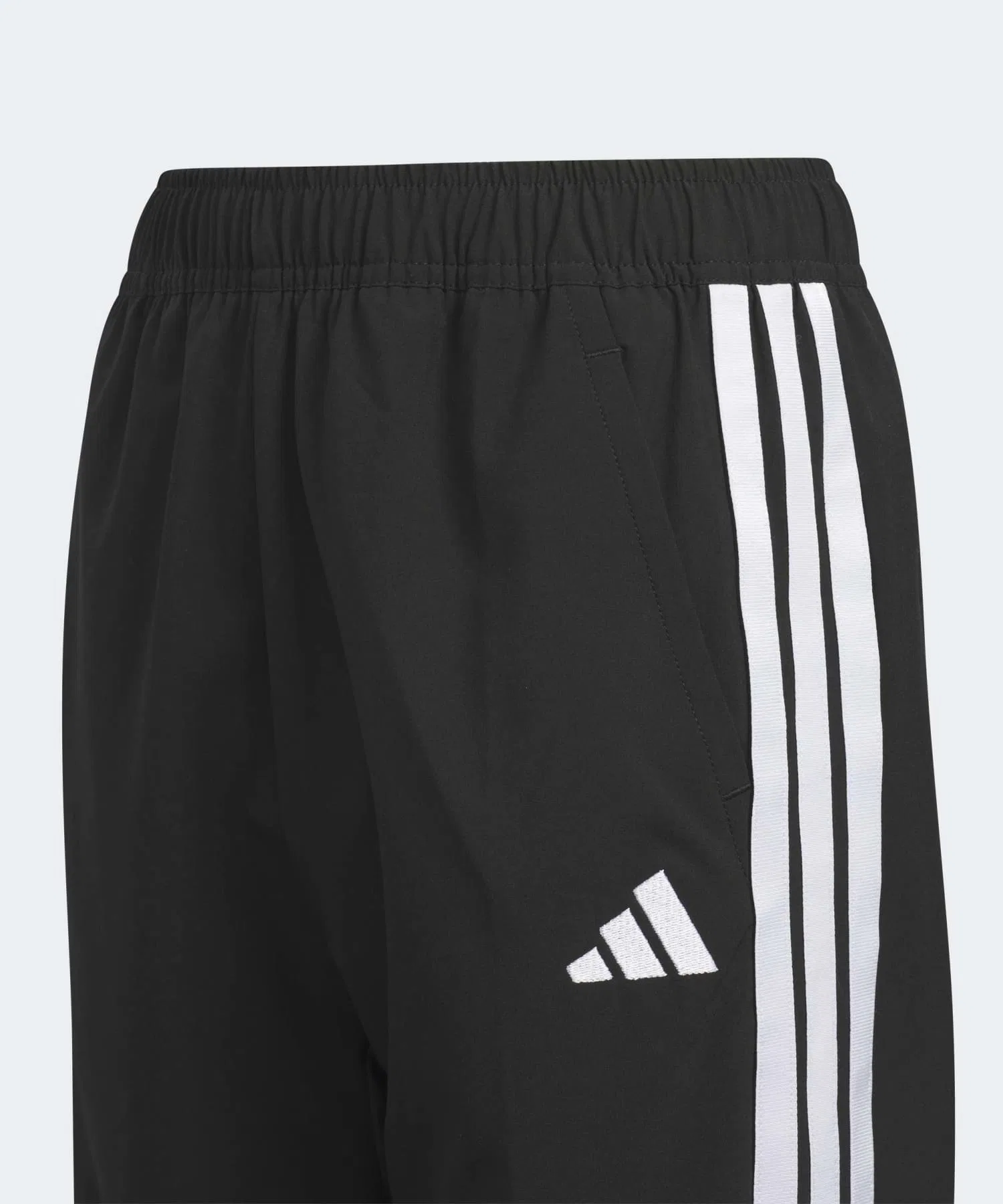 Детские легкие тканые брюки зауженного кроя до щиколотки / adidas — фото 3