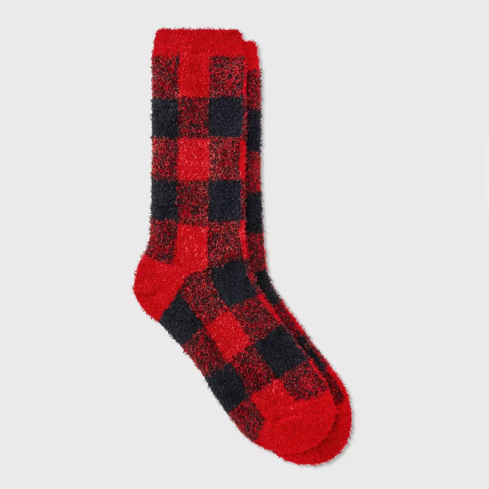 

Женские носки в клетку Buffalo Cozy Crew Socks - Auden, цвет Red