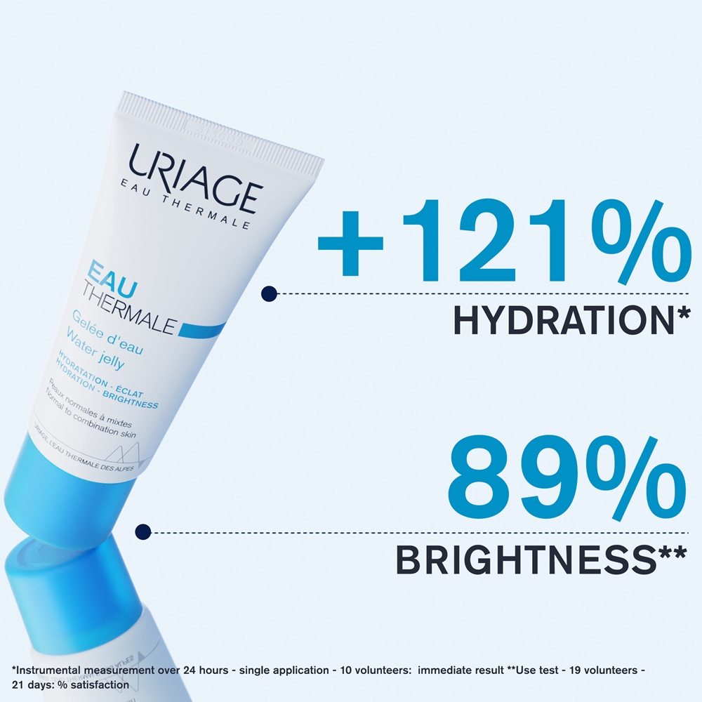 Крем для лица SPF URIAGE Увлажняющий гель для лица Eau Thermale Water Jelly для нормальной и комбинированной — фото 4