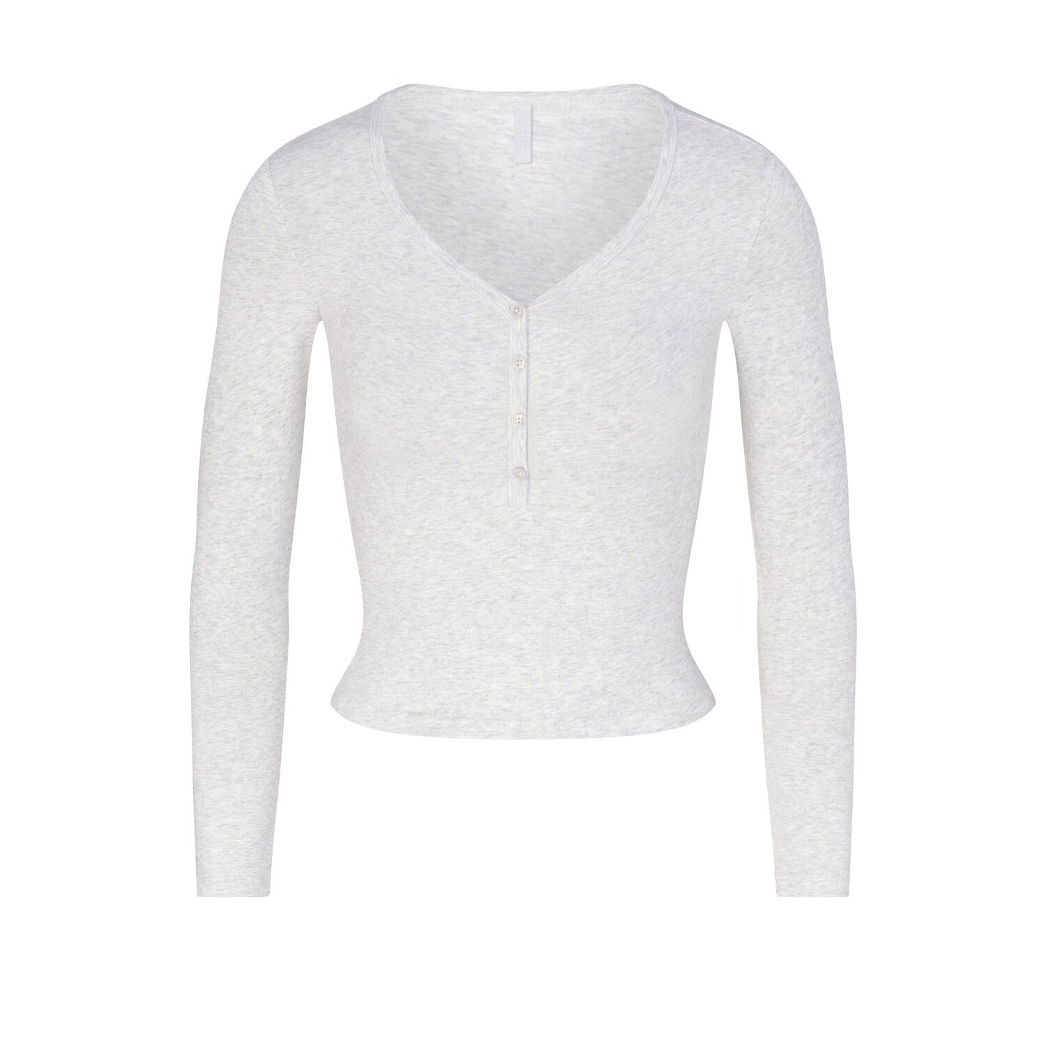 

Укороченная рукава с длинными рукавами SKIMS, цвет light heather grey