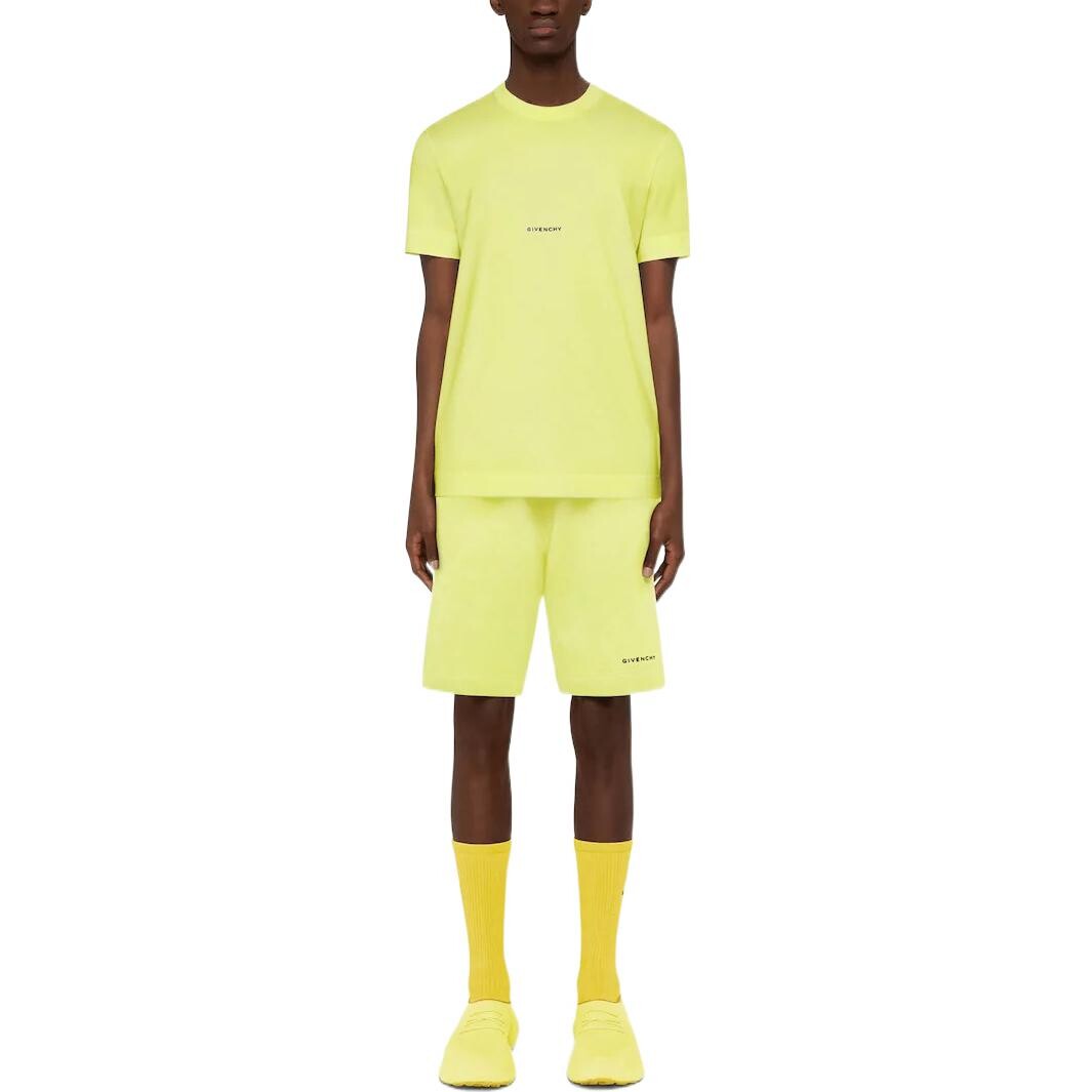 Футболка мужская кислотно-желтая Givenchy, желтый — фото 2