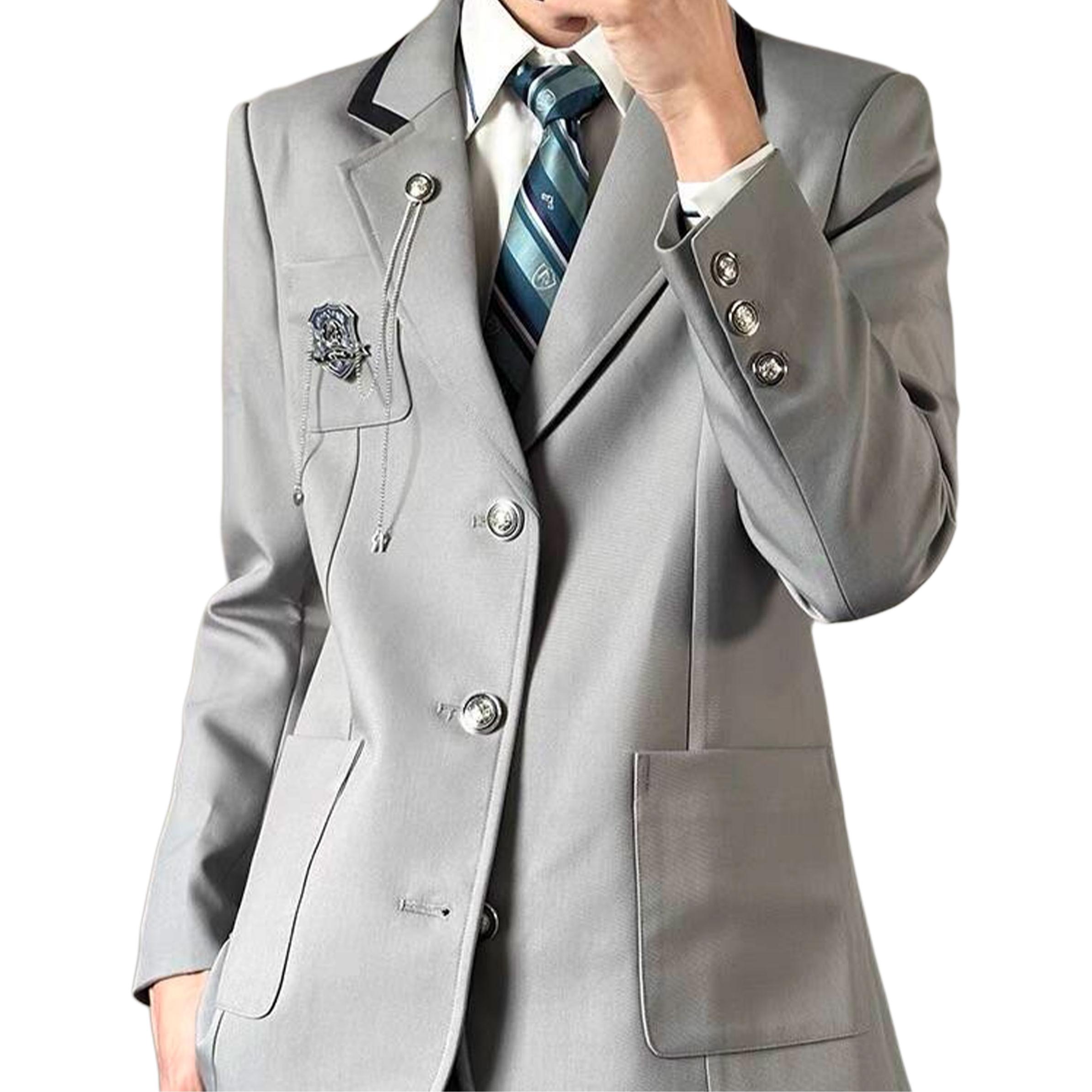 

VanCamel Костюм деловой Unisex серый с умеренным воротником