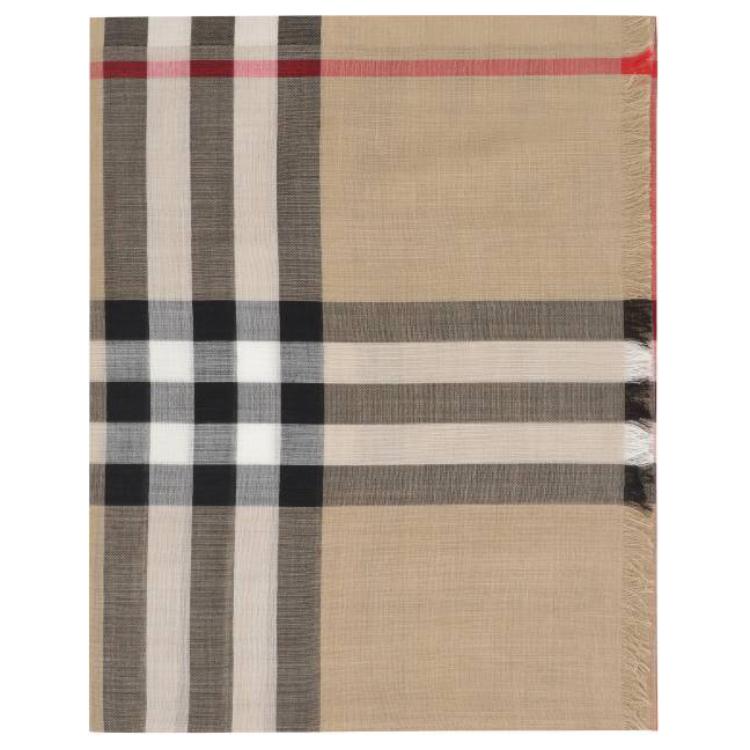 

Burberry Шерстяной вязаный шарф унисекс кофейный, Coffee