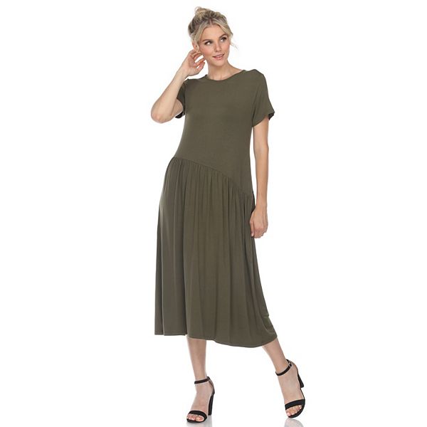 

Женское платье макси с коротким рукавом Wm Fashion, Olive