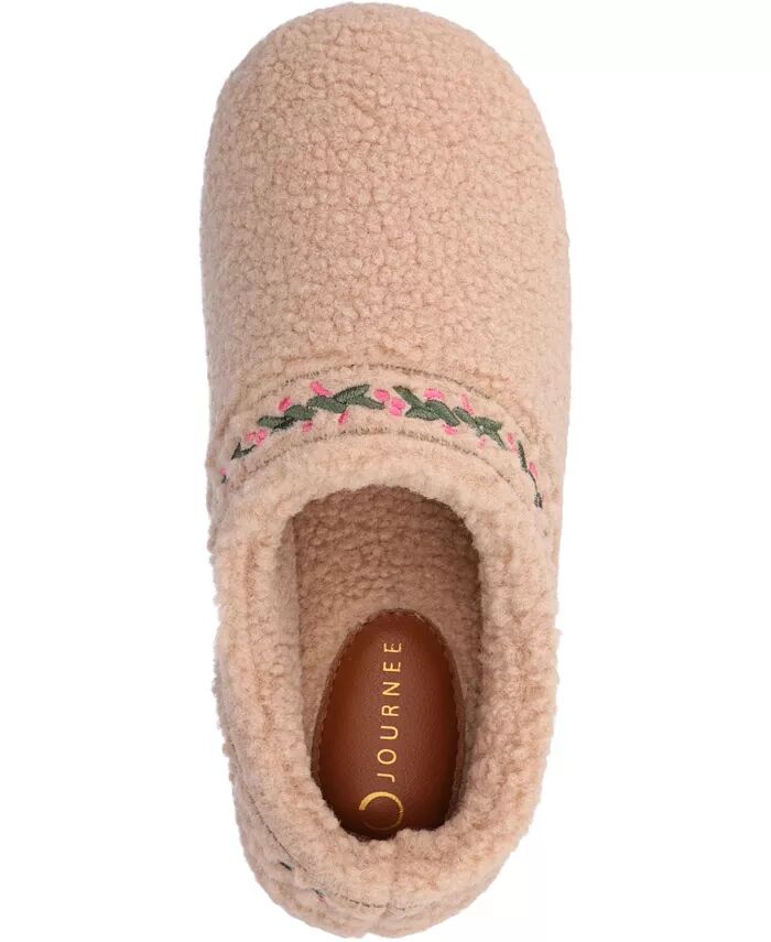 Женские кроссовки Pallmer Round Toe Sippers Journee Collection, коричневый/бежевый — фото 4