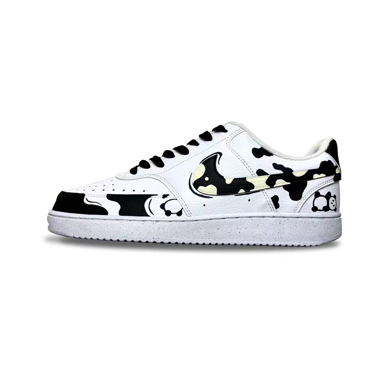 

Кроссовки Nike Court Vision 1 Skateboarding Shoes Men Low-top Black/white/beige, белый