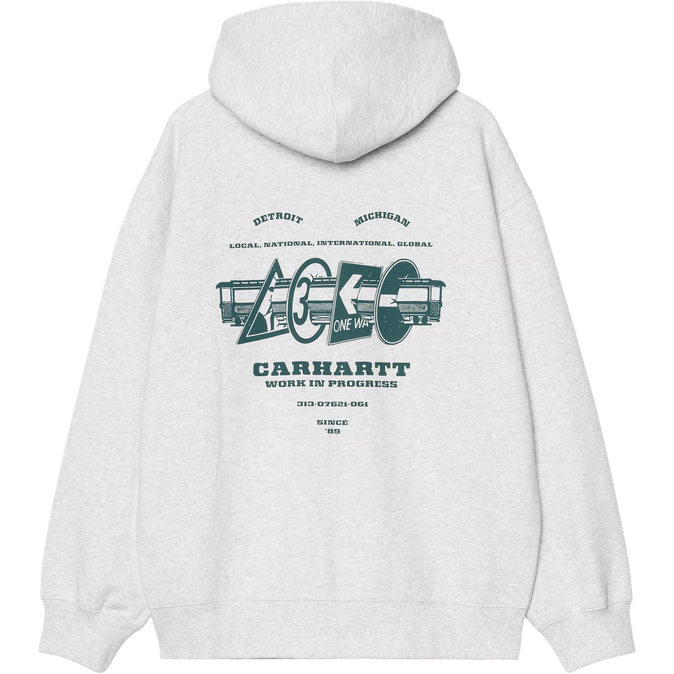 

Carhartt WIP Бегунок худи с вышитым логотипом на молнии, Gray
