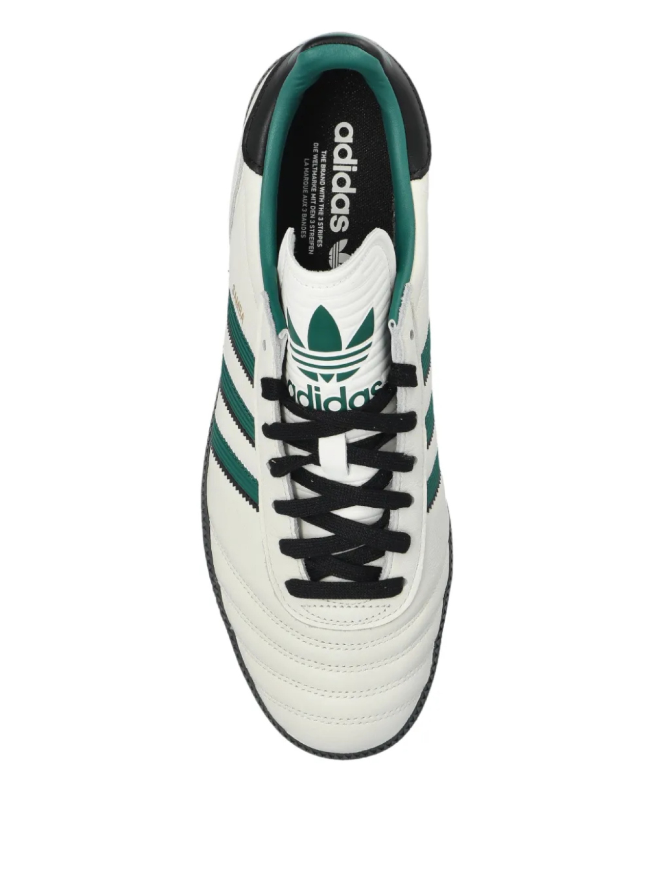 Кроссовки Adidas Samba Classic "Бело-зеленые", белый — фото 4