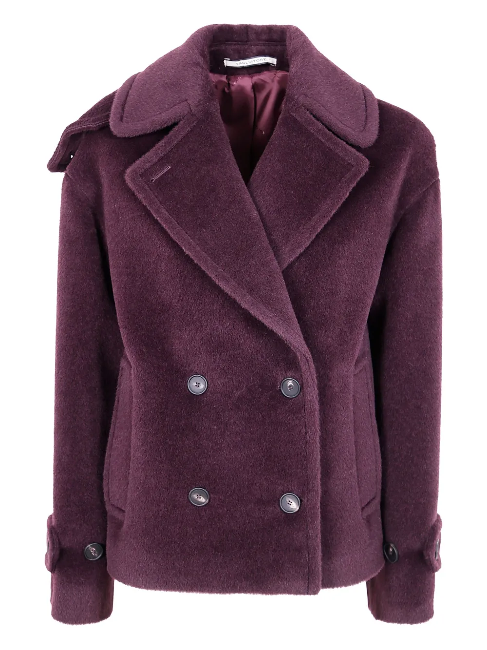 

Двубортный пиджак из шерсти альпаки TAGLIATORE, красный