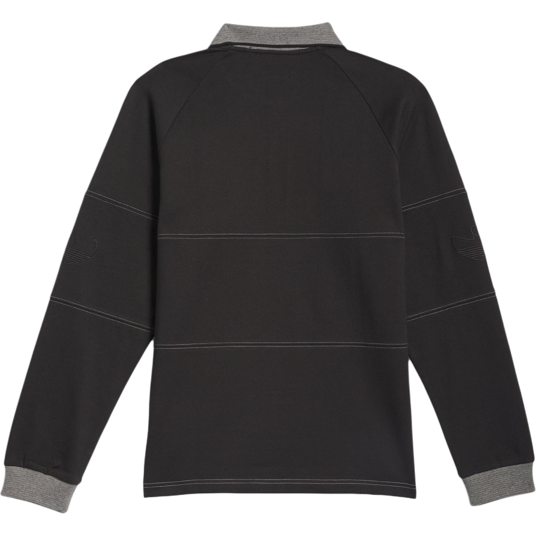 Рубашка поло Shmoofoil FW25 мужская Adidas Originals, черный/коричневый — фото 2