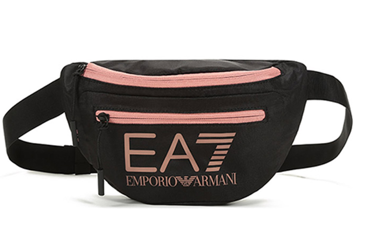 

EMPORIO ARMANI Сумка-слинг EA7 из ткани, поясная сумка, обычная мужская, цвет: черный, серый, розовый