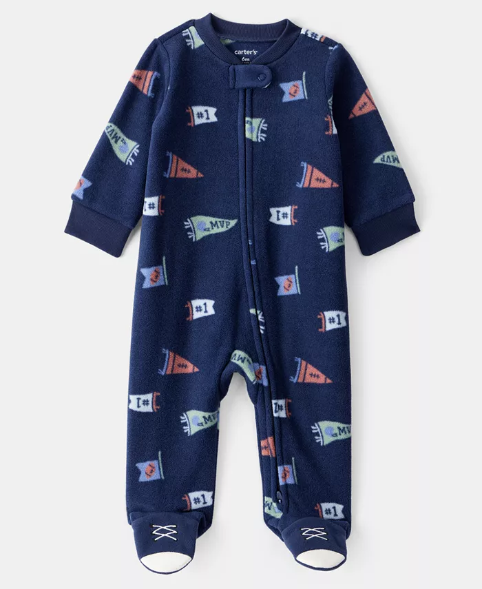 

Детский комбинезон на молнии для сна и игр Carter'S, синий