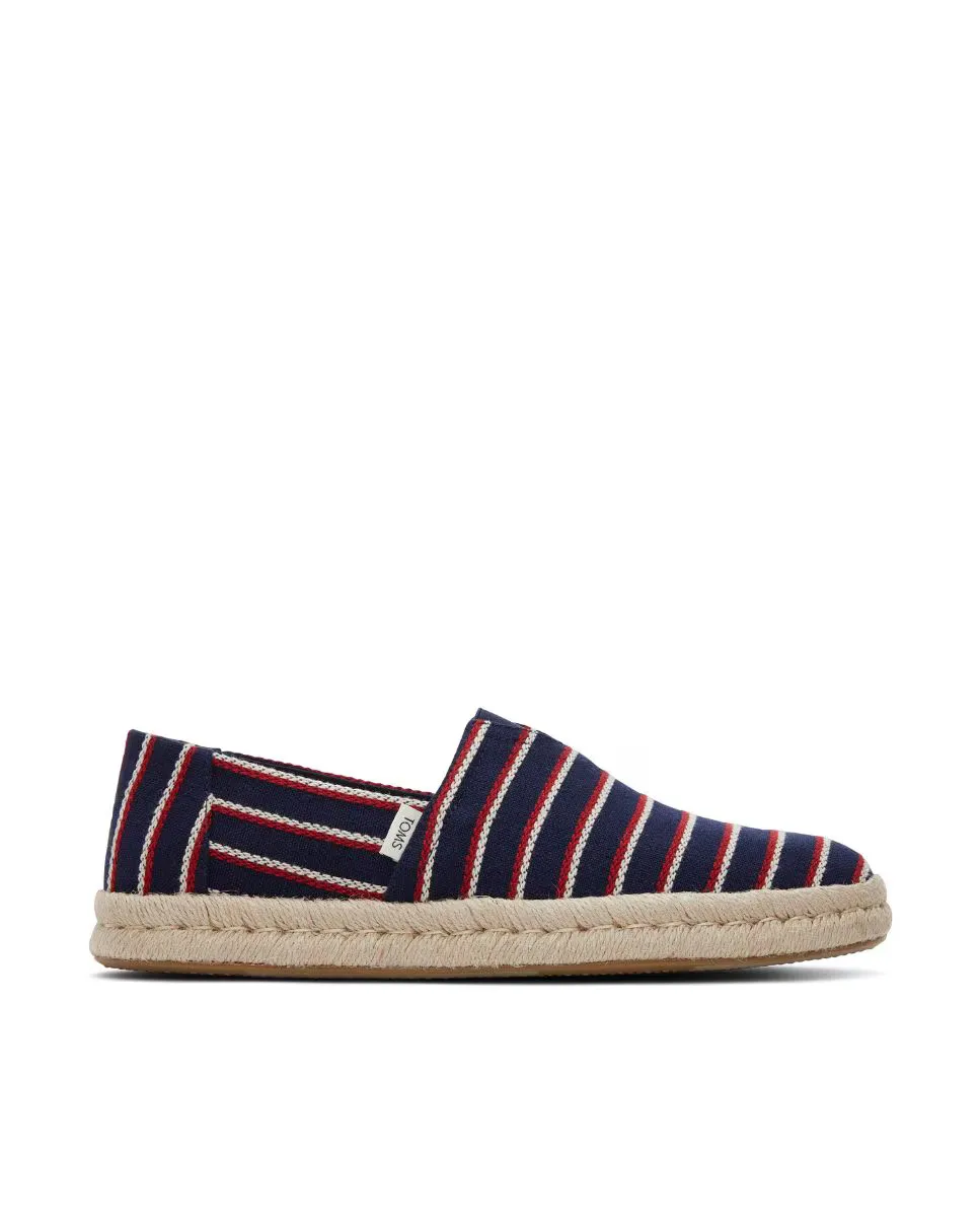 

Мужские холщовые эспадрильи в полоску Toms, синий